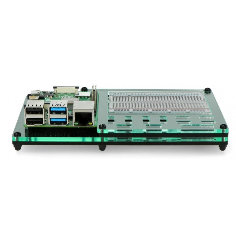 Akrylová dokovací stanice ProtoDock pro Raspberry Pi 3B / 3B + / 4B