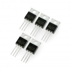 Tranzistorový N-MOSFET IRFZ44N 55V / 41A - THT - 5ks.