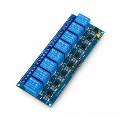 8kanálový reléový modul s optoizolací - kontakty 10A / 250VAC - cív...