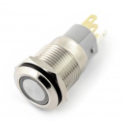 Bistabilní spínač ON-OFF - PBW-16AP - 2A 250V - plochý zelený kulatý