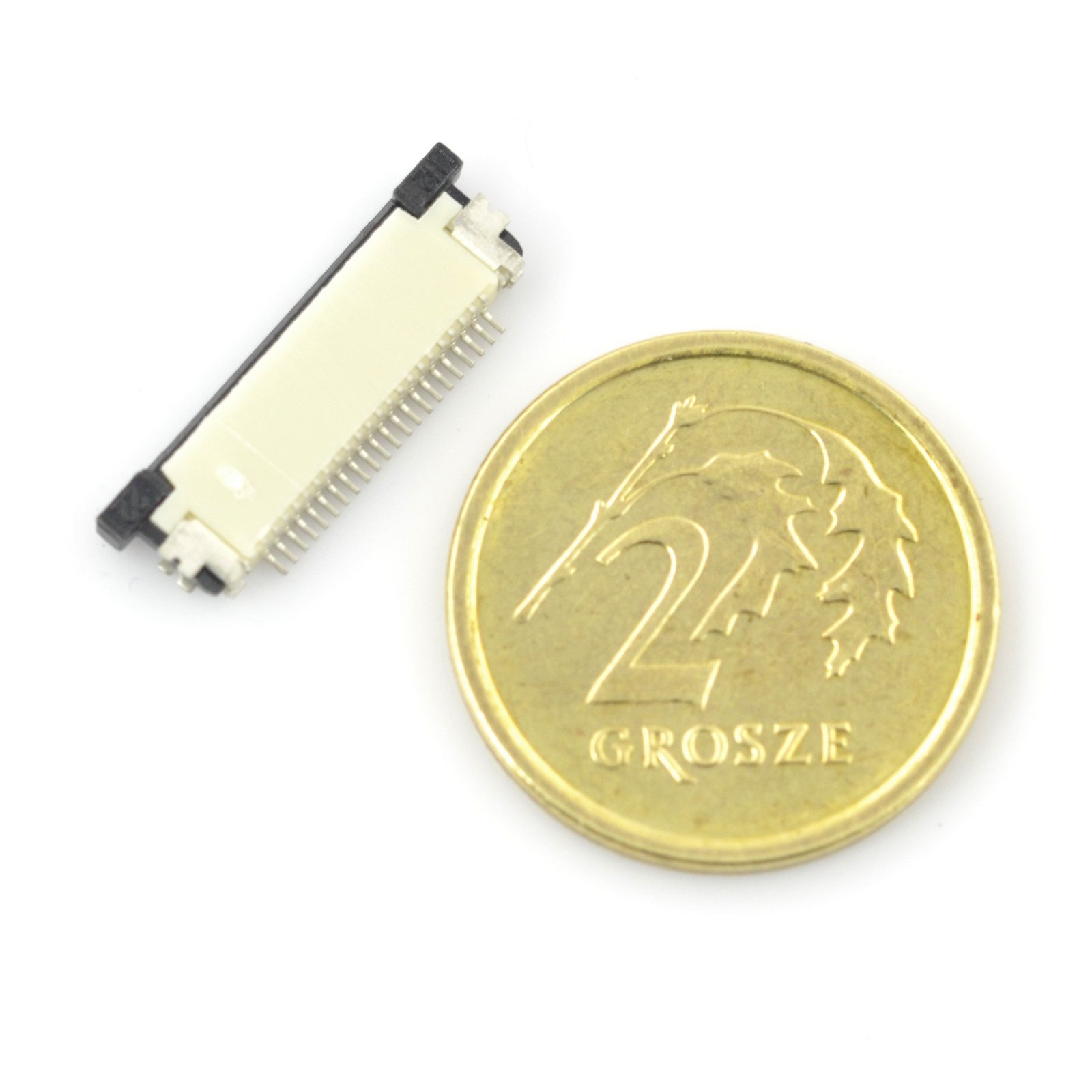ZIF zásuvka, FFC / FPC, 22 pinů vodorovně, rozteč 0,5 mm, horní kontakt