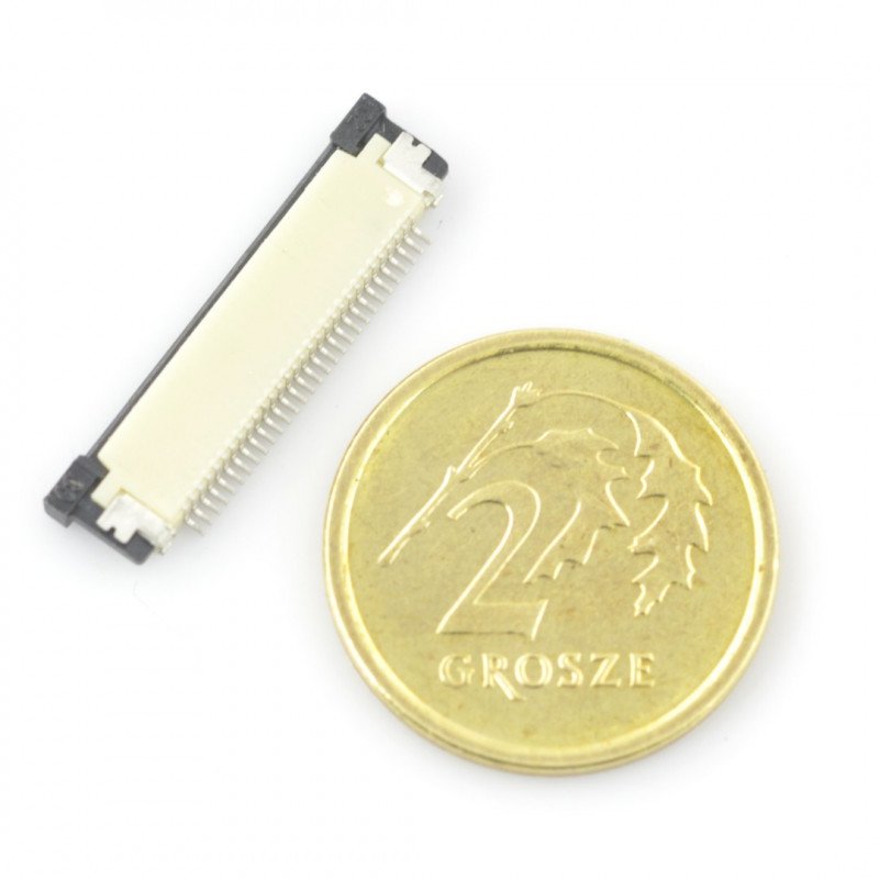 ZIF zásuvka, FFC / FPC, horizontální 33 pinů, rozteč 0,5 mm, horní kontakt