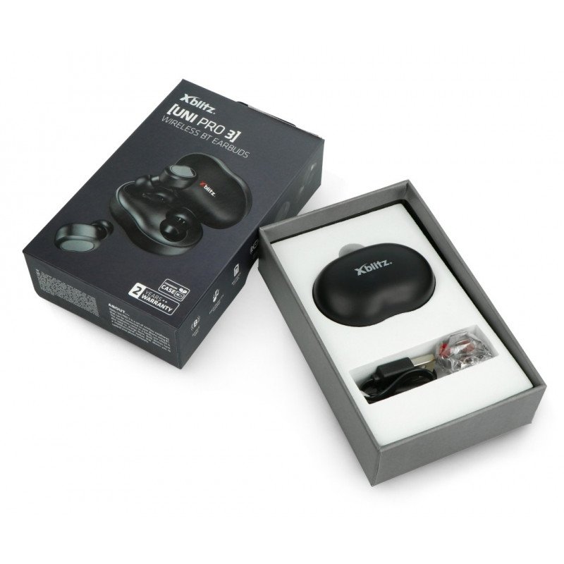 Sluchátka Xblitz UNI PRO 3 - Bluetooth s mikrofonem - černá
