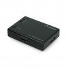 Přepínač videa - 3 porty HDMI - s dálkovým ovládáním a IR přijímačem - port microUSB - Lanberg SWV-HDMI-0003 - zdjęcie 1
