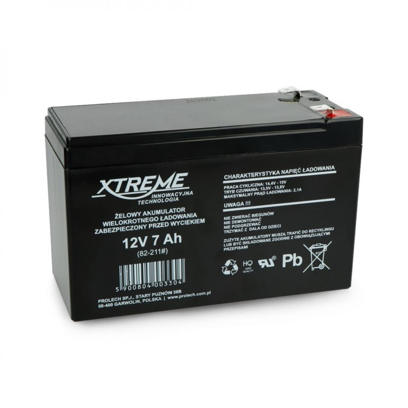 Gelová baterie 12V 7Ah Xtreme