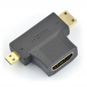 Adaptér HDMI - miniHDMI / microHDMI