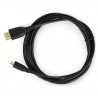 Lanberg microHDMI - kabel HDMI - 1,8 m - zdjęcie 3