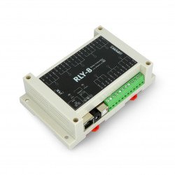 RLY-8-POE-USB - 8 relé 270V / 10A - ovladač PoE USB / Ethernet