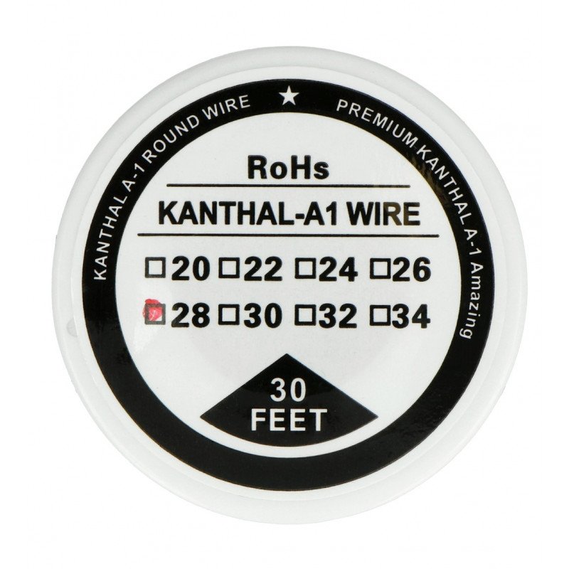 Odporový drát Kanthal A1 0,32 mm 18 Ω / m - 9,1 m
