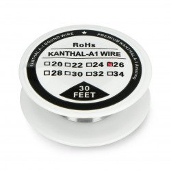 Odporový drát Kanthal A1 0,40 mm 12 Ω / m - 9,1 m
