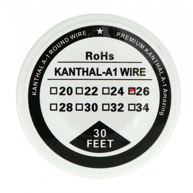 Odporový drát Kanthal A1 0,40 mm 12 Ω / m - 9,1 m