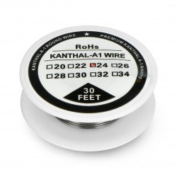 Odporový drát Kanthal A1 0,51 mm 6 Ω / m - 9,1 m