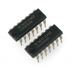 Logic CD4069UBE - 6x střídač - 2 ks.