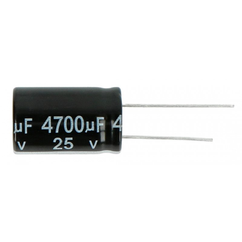 Elektrolytický kondenzátor 4700uF / 25V 16x25mm 105C THT - 5ks.