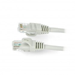 Síťový kabel Ethernet Patchcord UTP 5e 7,5 m - šedý