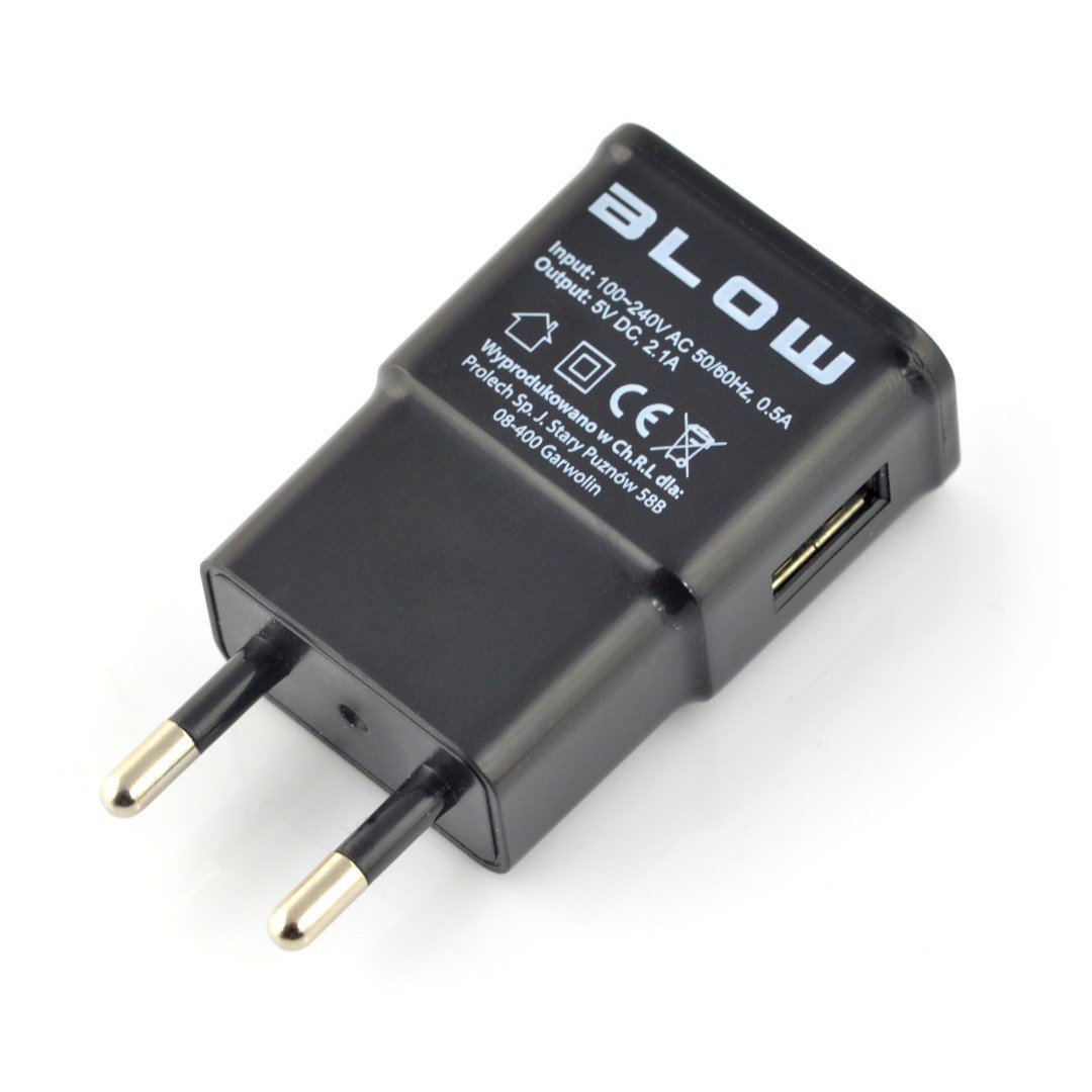 Blow USB 5V 2.1A napájecí zdroj s kabelem - Raspberry Pi