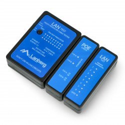 Tester kabelů RJ11 / RJ45 / koaxiální - Lanberg NT-0404