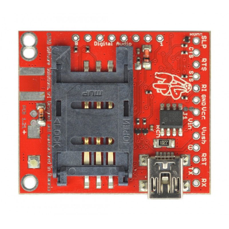 GSM 3G SIM modul - d-u3G μ-shield v.1.13 - pro Arduino a Raspberry Pi - u.FL konektor
