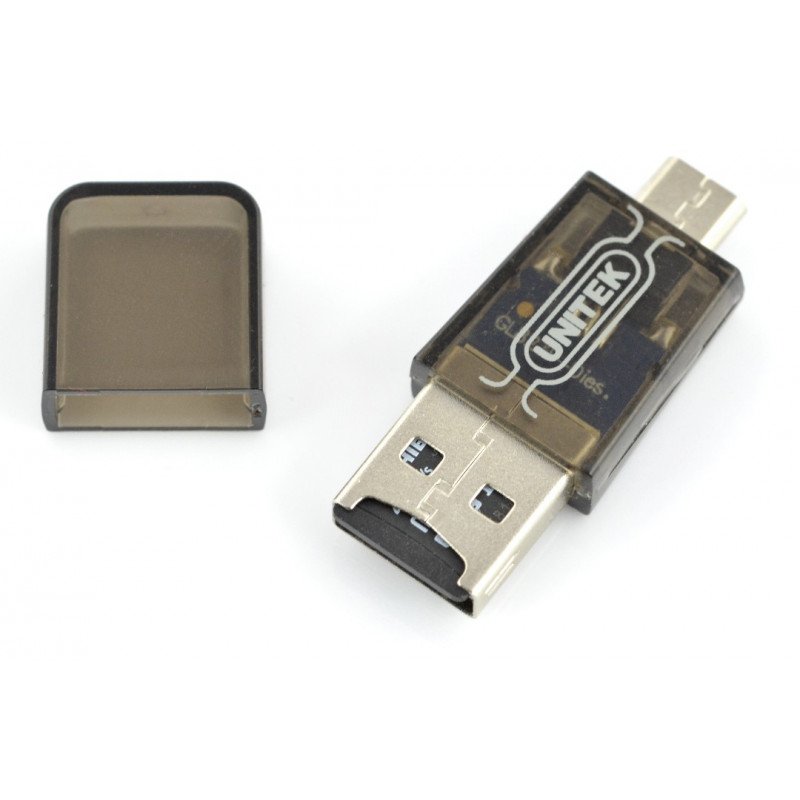 Čtečka karet microSD pro USB a microUSB OTG Unitek Y-2212