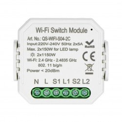 Tuya RS2 - 2x 230V WiFi relé