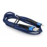 Kabel eXtreme Spider USB A - Lightning pro iPhone / iPad / iPod 1,5 m - modrý - zdjęcie 3