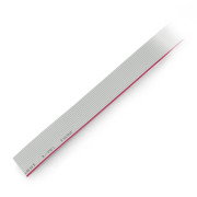 Plochý kabel, 14 šedých jader IDC, rozteč 1,27 mm - role 30,5 m