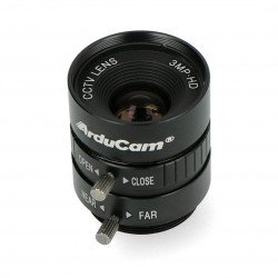 Objektiv CS Mount 12 mm - manuální ostření - pro fotoaparát Raspberry Pi - ArduCam LN040