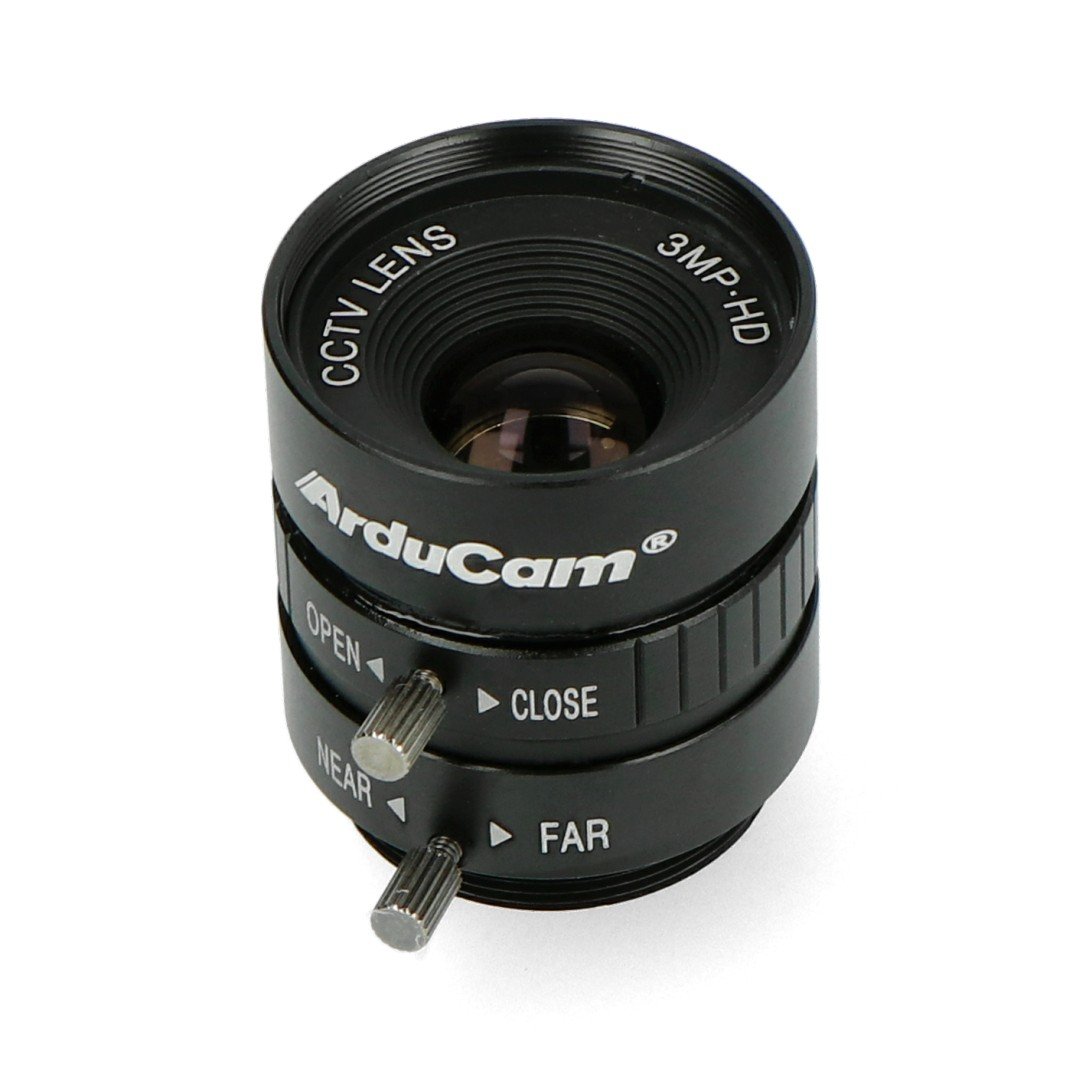 Objektiv CS Mount 12 mm s ručním ostřením - pro fotoaparát Raspberry Pi - ArduCam LN040
