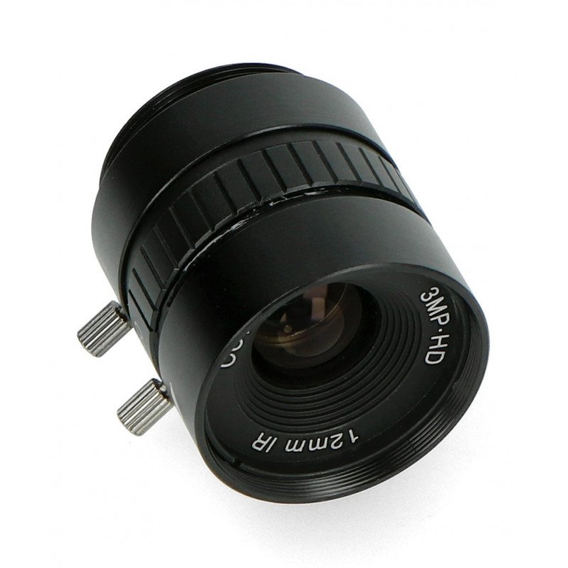 Objektiv CS Mount 12 mm s ručním ostřením - pro fotoaparát Raspberry Pi - ArduCam LN040