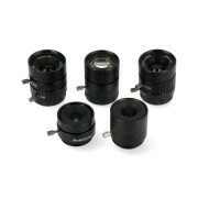 Sada objektivů CS Mount 6-25 mm - pro kameru Raspberry Pi - 5 ks. - ArduCam LK004