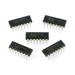 Logický obvod CD4001 4xNOR - 5 ks.