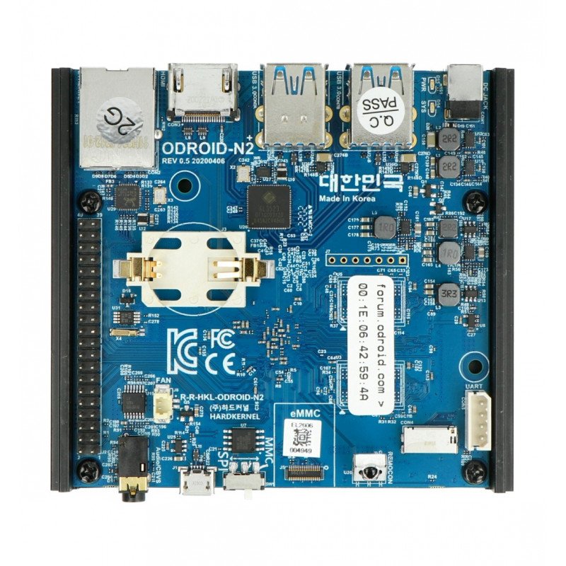 Odroid N2 + - Amlogic S922X Cortex A73 + A53 Hexa-Core 2,4 GHz + 2 GHz + 2 GB RAM