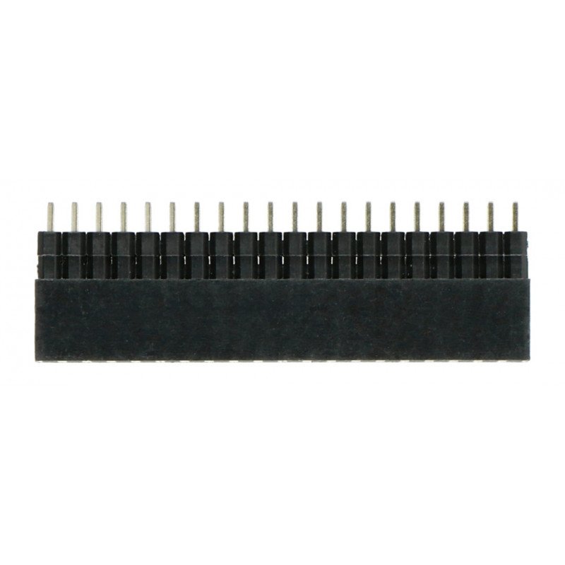 Zásuvka 2x20, rastr 2,54 mm pro Raspberry Pi 3/2 / B + vysoký, kolíky 3 mm