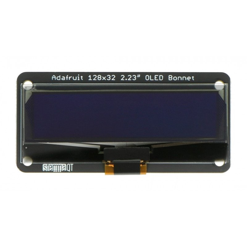 OLED 2,23 '' 128x32px černobílý displej s konektorem STEMMA QT / Qwiic - pro Raspberry Pi - Adafruit 4567