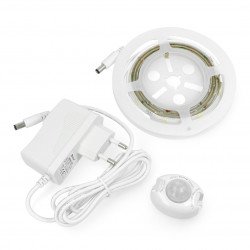 LED pásek se senzorem pohybu a soumraku - 120 cm s napájením