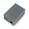 Pouzdro pro Raspberry Pi 4B s ventilátorem - kovové - šedé - zdjęcie 1