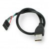 Kabel USB A se zásuvkou 1x5 - 0,3 m - zdjęcie 1