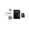 Goodram All in One - 64 GB paměťová karta micro SD / SDHC třídy 10 + adaptér + čtečka OTG - zdjęcie 2