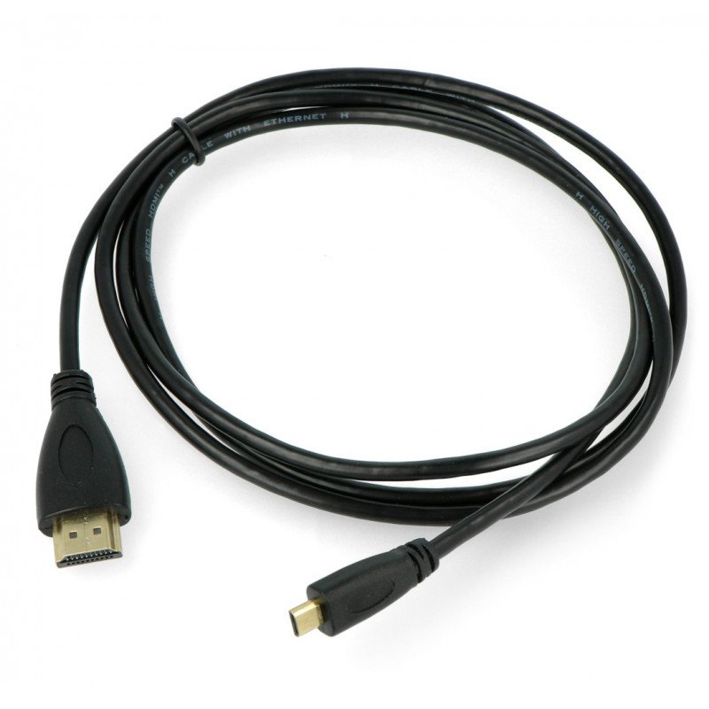 HQ-Power microHDMI - kabel HDMI - černý - 2 m