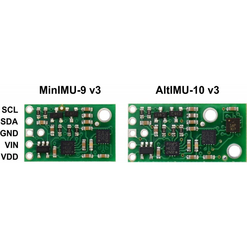 MinIMU-9 v3 - akcelerometr, gyroskop a magnetometr IMU 9DOF I2C