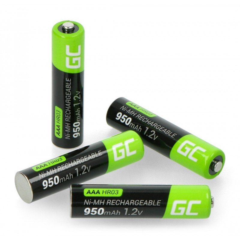 Baterie Green Cell HR03 AAA Ni-MH 950mAh - 4 ks.
