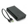 Mobilní baterie PowerBank Green Cell PowerPlay20 20000mAh 2x USB Ultra Charge a 2x USB C - černá - zdjęcie 3