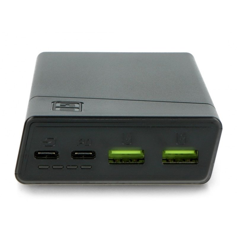 Mobilní baterie PowerBank Green Cell PowerPlay20 20000mAh 2x USB Ultra Charge a 2x USB C - černá