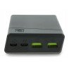 Mobilní baterie PowerBank Green Cell PowerPlay20 20000mAh 2x USB Ultra Charge a 2x USB C - černá - zdjęcie 4