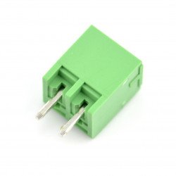 Zástrčka, 2kolíková montážní lišta, rozteč 3,5 mm, vertikální, zabudovaná