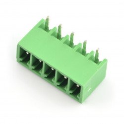 Zástrčka, 5pinová montážní lišta, 3,5 mm rastr, úhlová, integrovaná