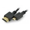Gembird microHDMI - kabel HDMI v1.4 - černý 3m - zdjęcie 2
