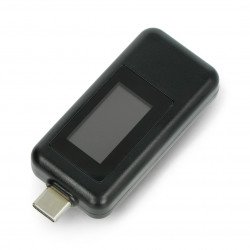 USB tester Keweisi KWS-1802C měřič proudu a napětí z USB C portu - černý