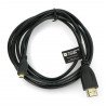 Kabel microHDMI - HDMI v1.4 Natec Extreme media černý - 1,8 m - zdjęcie 2