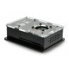 Pouzdro pro Raspberry Pi 4B box V2 na DIN lištu - černé a průhledné + ventilátor - zdjęcie 5